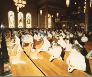 1980 - All graduating classes school reunion Mass - graduates and families