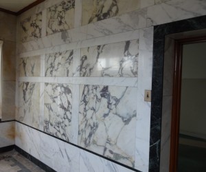 Marble Wall of Rectory Office, photo taken in 2013