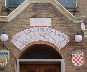 Mosaic installed 1979 - First Croatian Catholic Parish in America