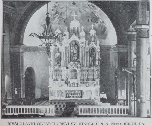 Original altar in St Nicholas Church, N.S. - 1901