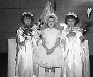 1959 First Holy Communionicant with Angels
