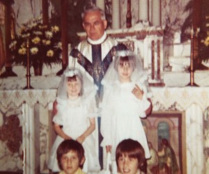 1973 Fr. Marian Soric and First Communicants