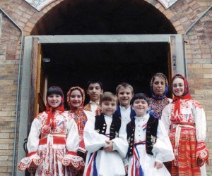 2002 April 20 - Parich children in Croatian dress for Earth Day Event - tour and luncheon