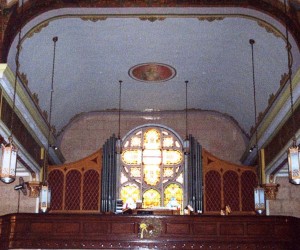 Choir loft photo taken in 2002