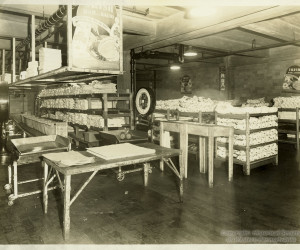 1937 - Meat Pack at Pgh. Joint Stock Yards on Herr's Island. MSP80_B002_F07_I02 *
