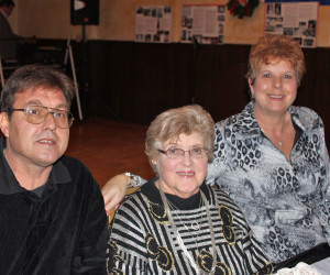 Zivic's, siblings, Ron and Donna with mom, Catherine - 2011