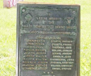 2007 - WWII Plaque that originally hung in St. Nicholas Church Mother of Sorrows Chapel